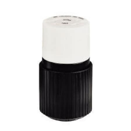 Bryant Locking Connector, FSL4R, 30 A, 120/208V AC, Three Phase, 4 Pole, Screw Terminals, Black, White FSL4NC